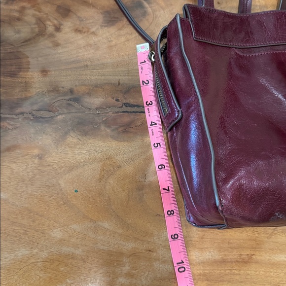 Hobo Burgundy Leather Tote Bag - Picture 7 of 9